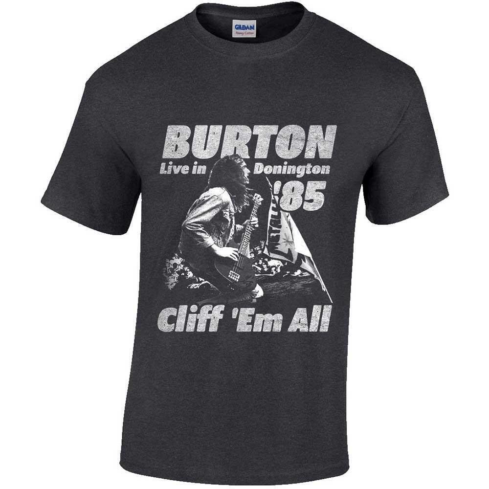 Cliff Burton Metallica Unisex T Shirt Flag Retro